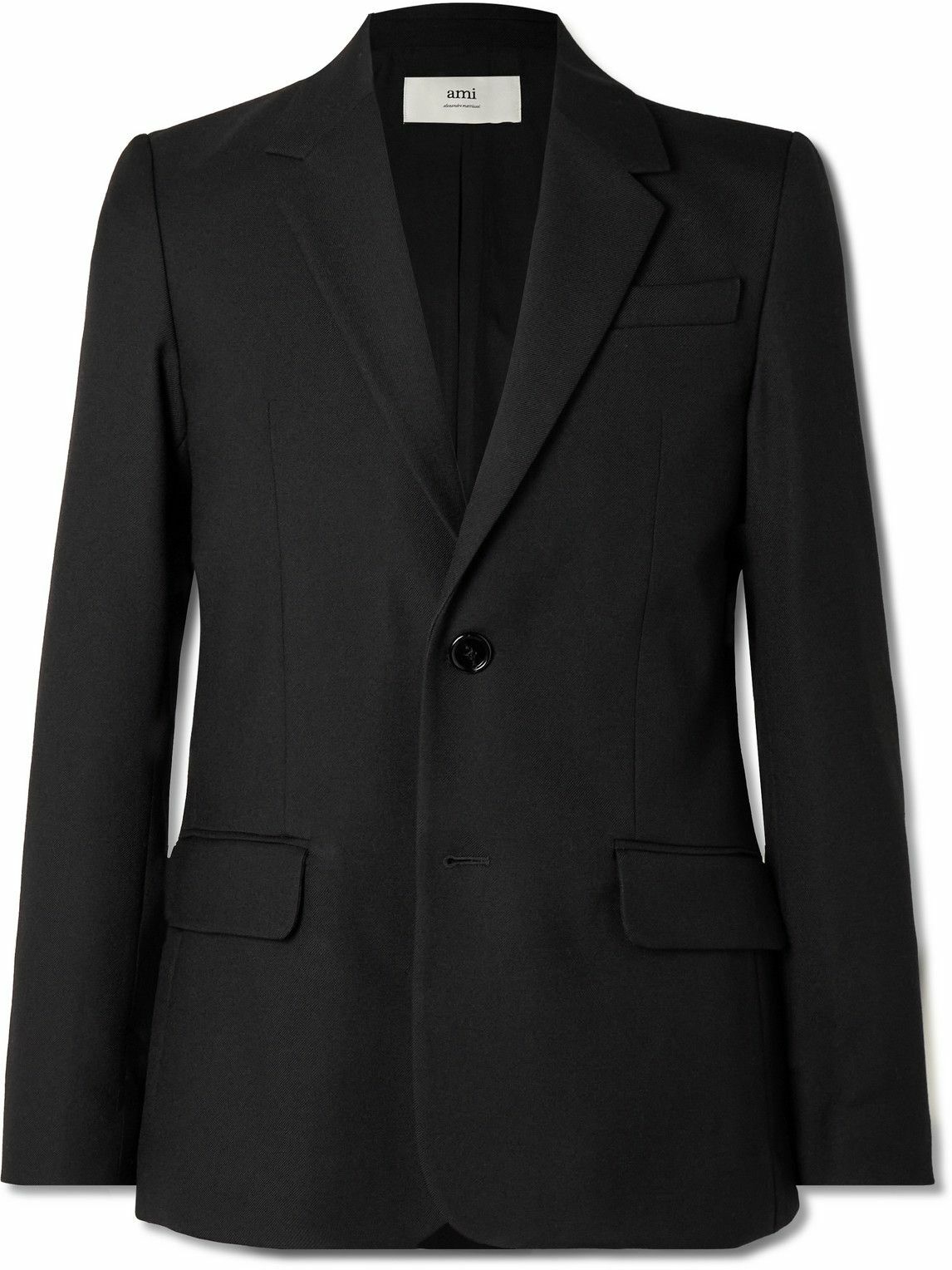 AMI PARIS - Wool-Twill Blazer - Black