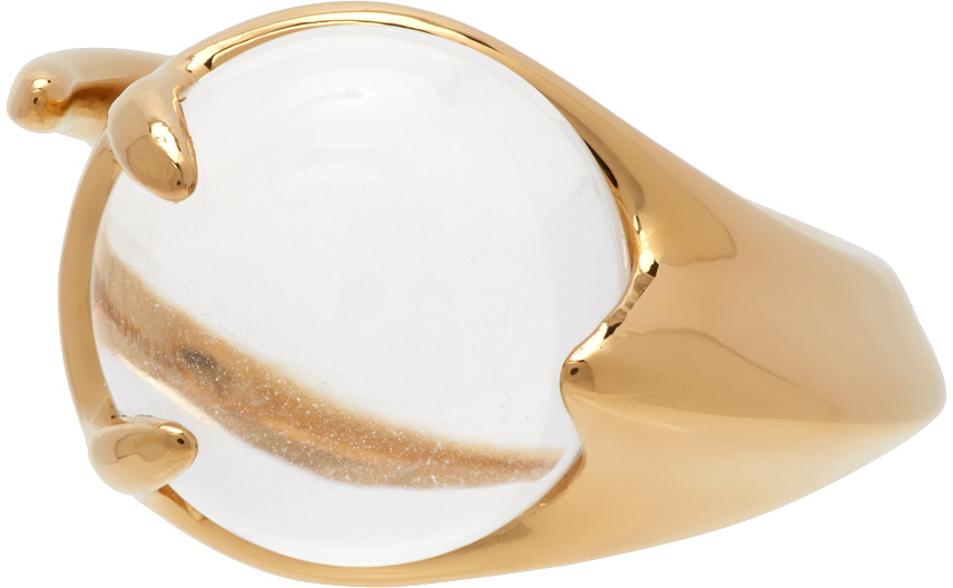 Alan Crocetti Gold Crystal Climax Ring Alan Crocetti