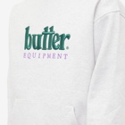 Butter Goods Men's Equipment Embroidered Pullover Hoody in Ash Grey