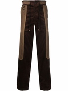 Nicholas Daley Brown Corduroy Straight-Leg Cotton Trousers