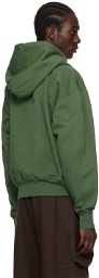 Jacquemus Green 'Le Sweater Camargue Zippé' Hoodie