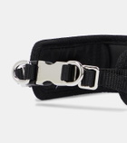 Prada Logo crystal-embellished dog collar