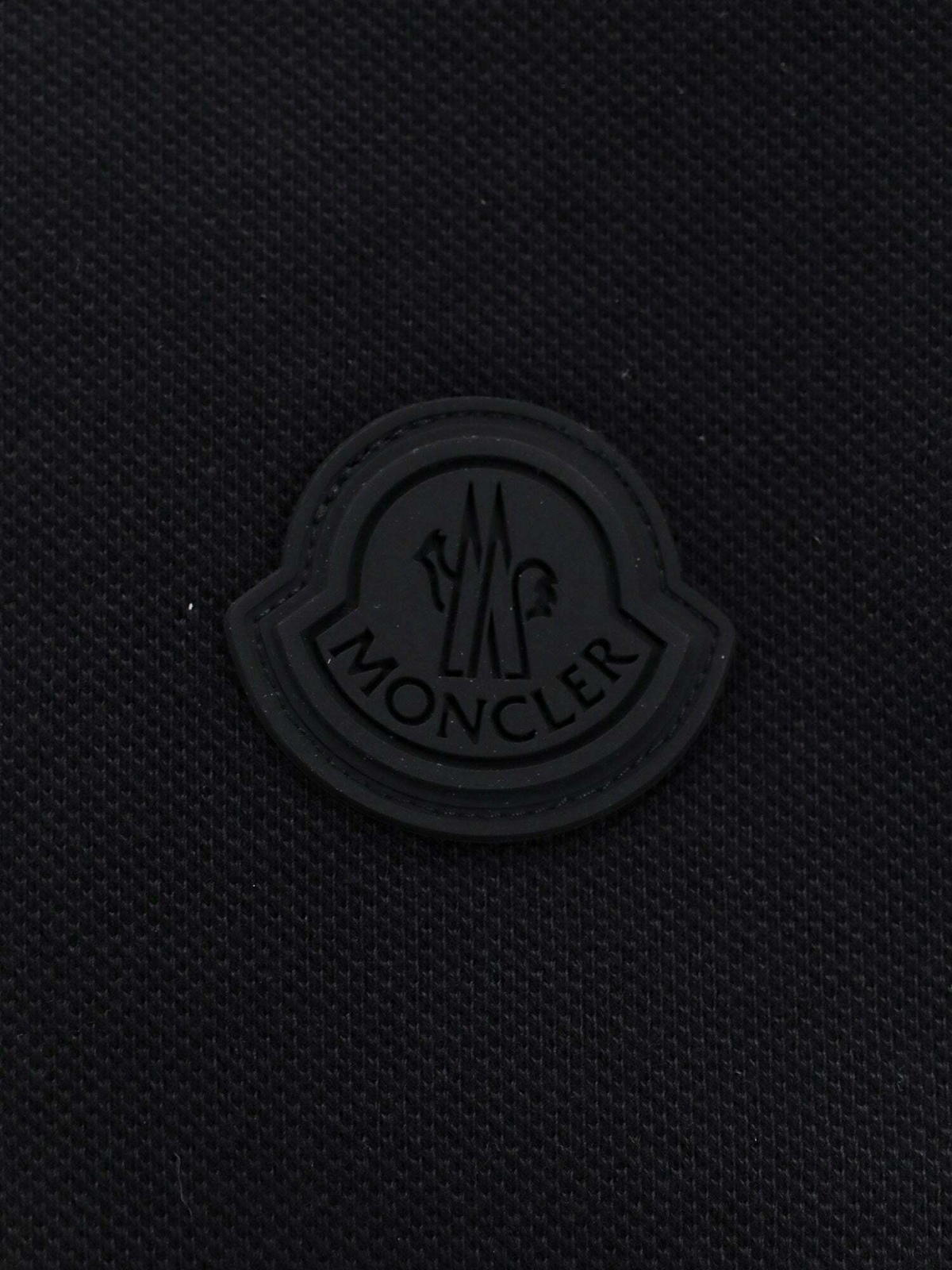 Moncler Polo Shirt Black Mens Moncler