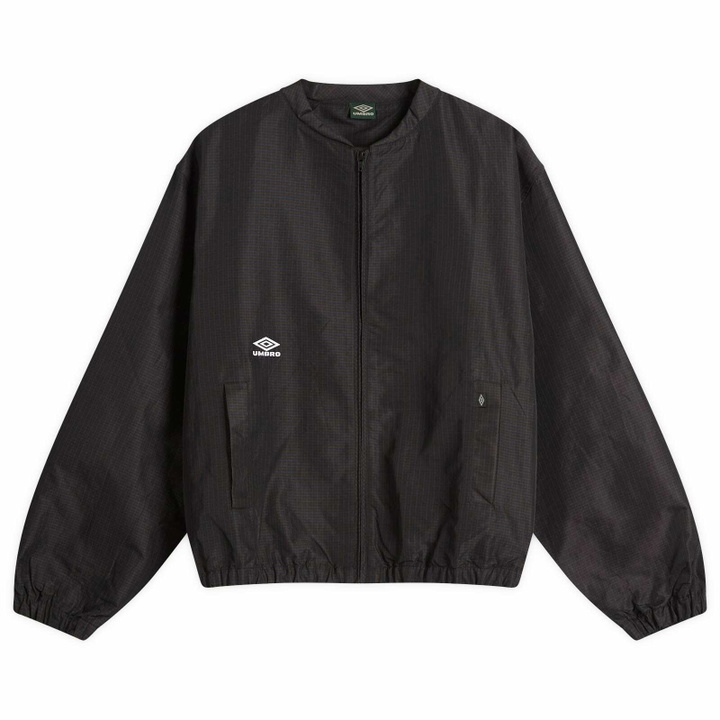 Photo: Umbro by Slam Jam Men's Micro Check Bomber Jacket in Navy