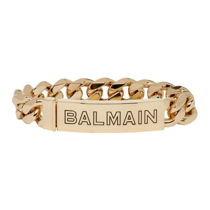 Balmain Brass bracelet with logo | Women's Jewelery | Vitkac