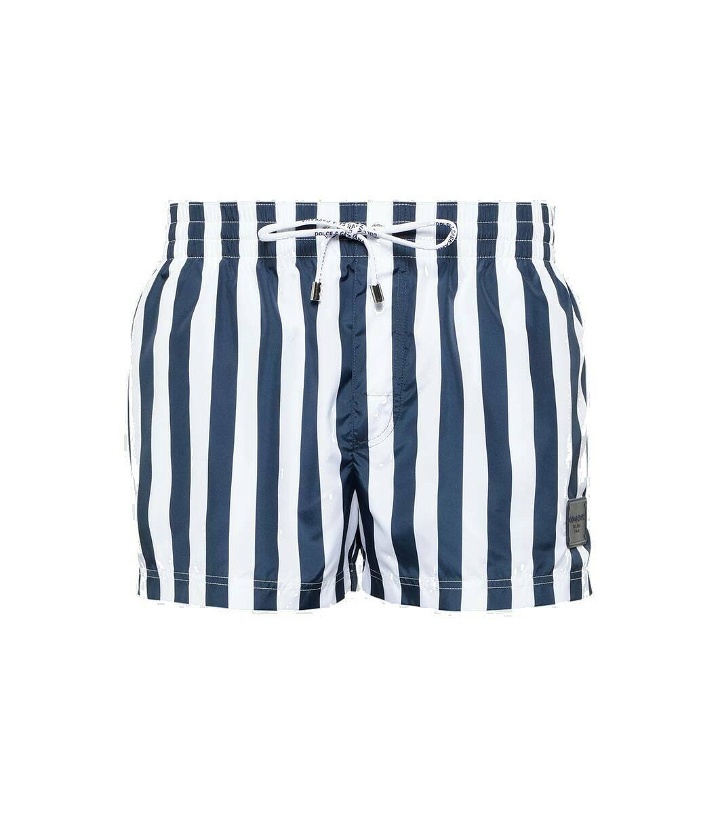 Photo: Dolce&Gabbana Striped swim trunks