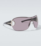 Gucci Sign shield sunglasses