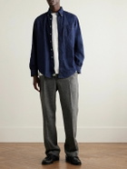 Portuguese Flannel - Straight-Leg Pleated Wool Suit Trousers - Gray