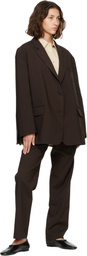The Frankie Shop Brown Bea Blazer