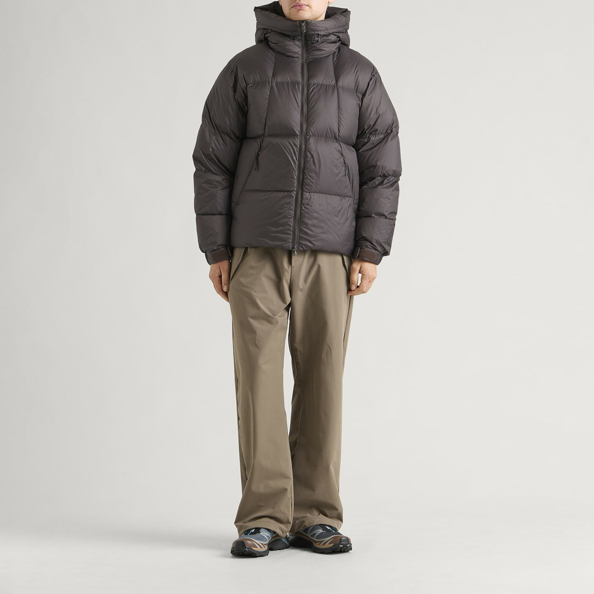 Goldwin Men's Crystalite Down Parka Jacket in Espresso