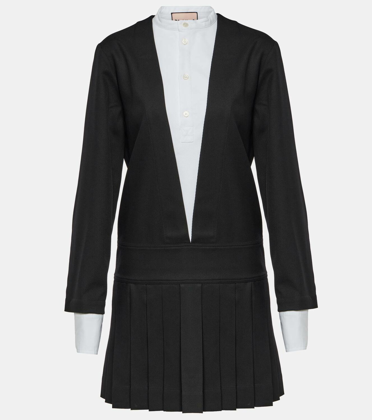 Plan C Wool and cotton shirtdress
