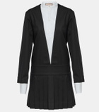 Plan C Wool and cotton shirtdress