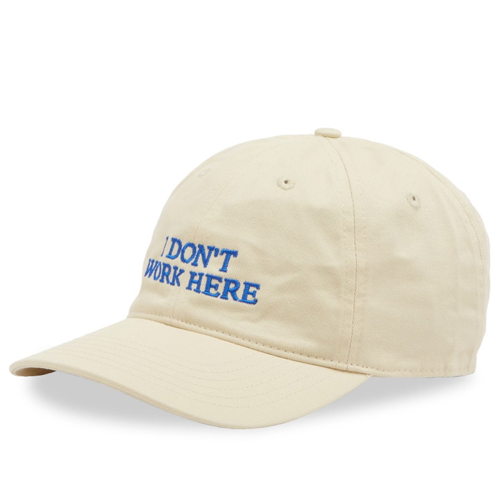 Photo: IDEA Sorry I Don't Work Here Cap in Beige/Blue 