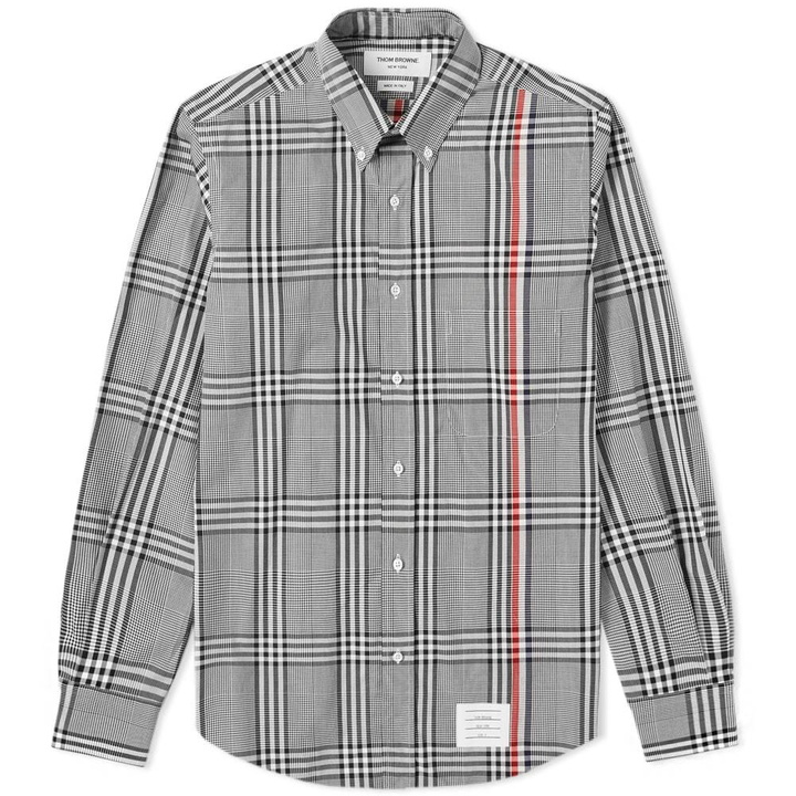 Photo: Thom Browne Stripe Check Shirt Black & White