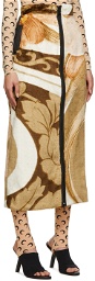 Marine Serre Multicolor Blanket Zipped Skirt