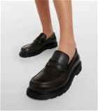 Loewe Blaze leather loafers