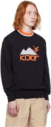 kolor Black Intarsia Sweatshirt
