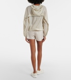 Adidas by Stella McCartney Gathered hooded track jacket