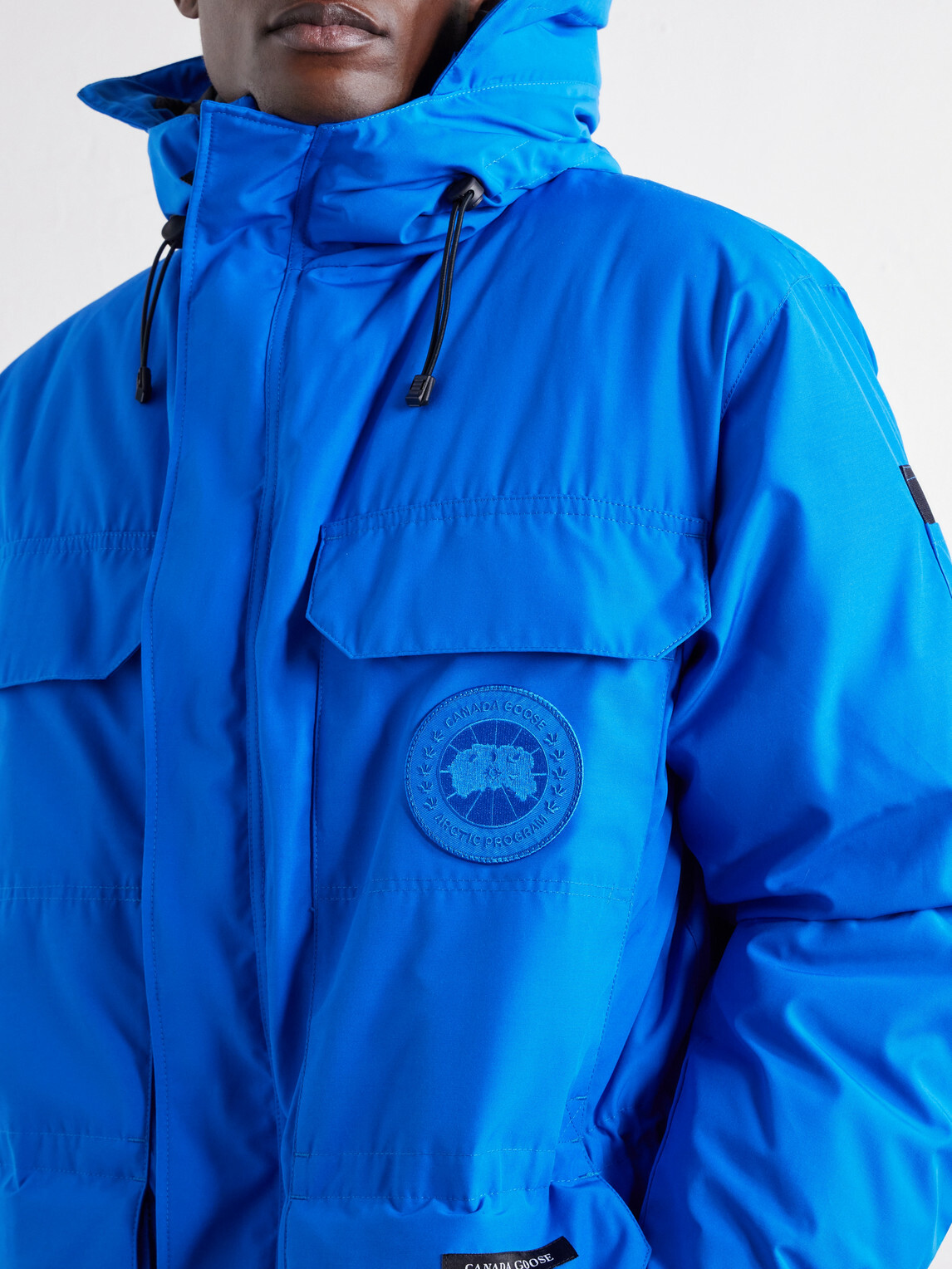 Canada Goose - Expedition Hooded Logo-Appliquéd Shell Down Parka - Blue