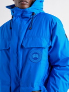 Canada Goose - Expedition Hooded Logo-Appliquéd Shell Down Parka - Blue
