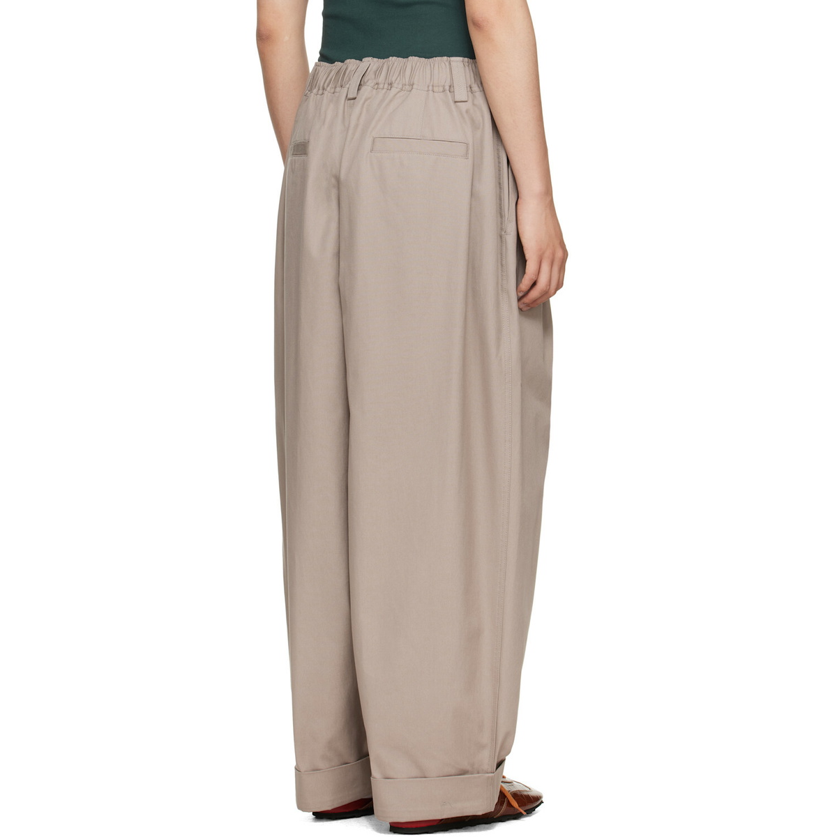 Marni Gray Pleated Trousers