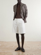 Slowear - Cotton and Silk-Blend Jersey Polo Shirt - Brown
