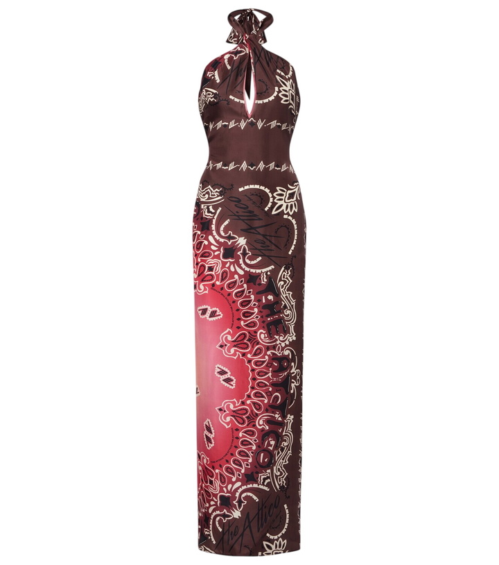 Photo: The Attico Printed silk maxi dress