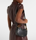 McQueen Wishbone Mini leather top-handle bag