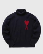 Ami Paris Red Ami De Coeur Sweater Blue - Mens - Pullovers