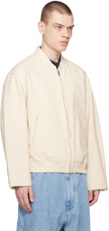 Emporio Armani Off-White 'L'Amour' Denim Jacket