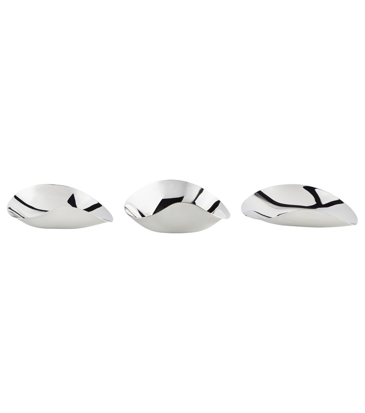 Photo: Georg Jensen Indulgence set of 3 stainless steel snack bowls by Helle Damkjær