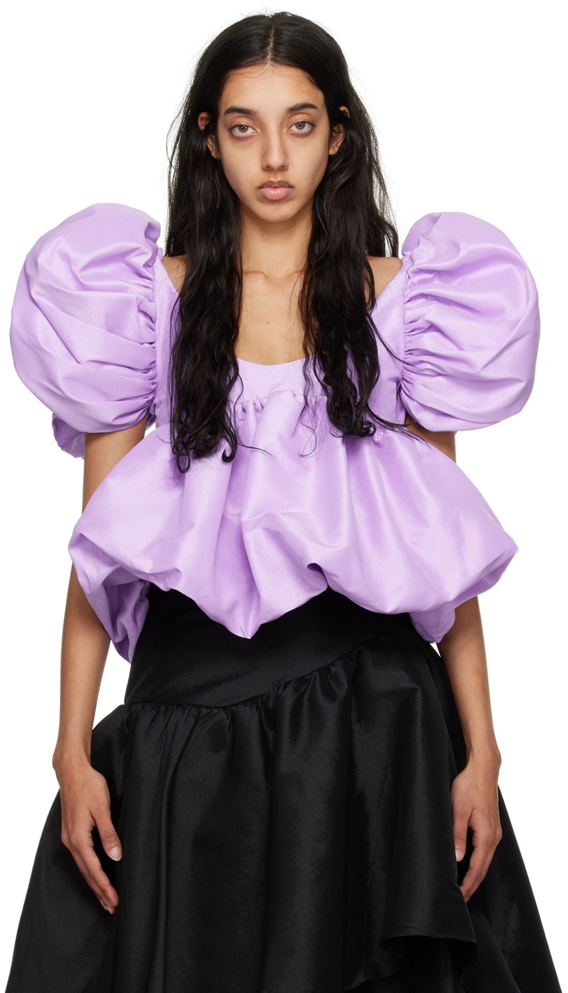 Kika Vargas Purple Chiara Blouse