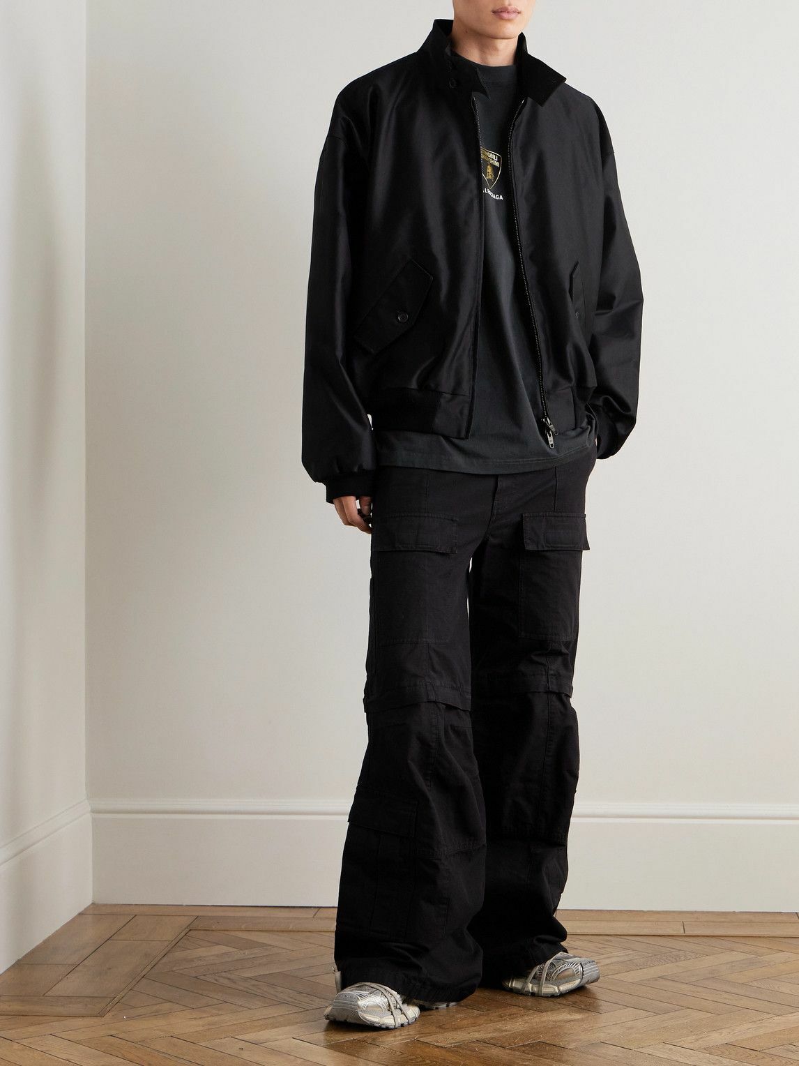 【BALENCIAGA】+ Lamborghini コットン オーバーサイズ Tシャツ Men's Balenciaga I Automobili Lamborghini Oversized T-shirt