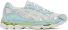 Asics White & Blue Gel-NYC Sneakers