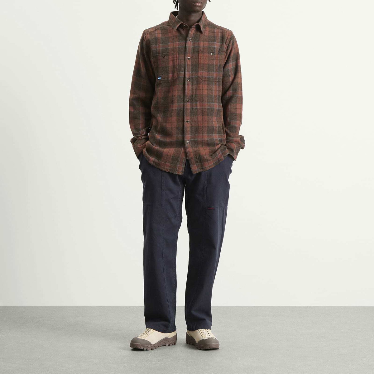 KAVU Men's Big Joe Shirt in Mahogany Brown