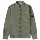 C.P. Company Men's Cord Arm Lens Overshirt in Thyme