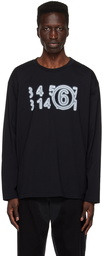 MM6 Maison Margiela Black Zoom Long Sleeve T-Shirt