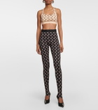 Marine Serre - Printed jersey leggings