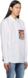 Versace Jeans Couture White Roses Shirt