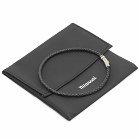 Miansai Men's Juno Leather Bracelet in Black