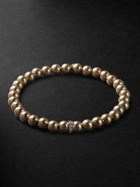 Sydney Evan - Gold and Silver Diamond Beaded Bracelet