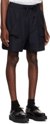 Simone Rocha Black Cargo Pocket Shorts