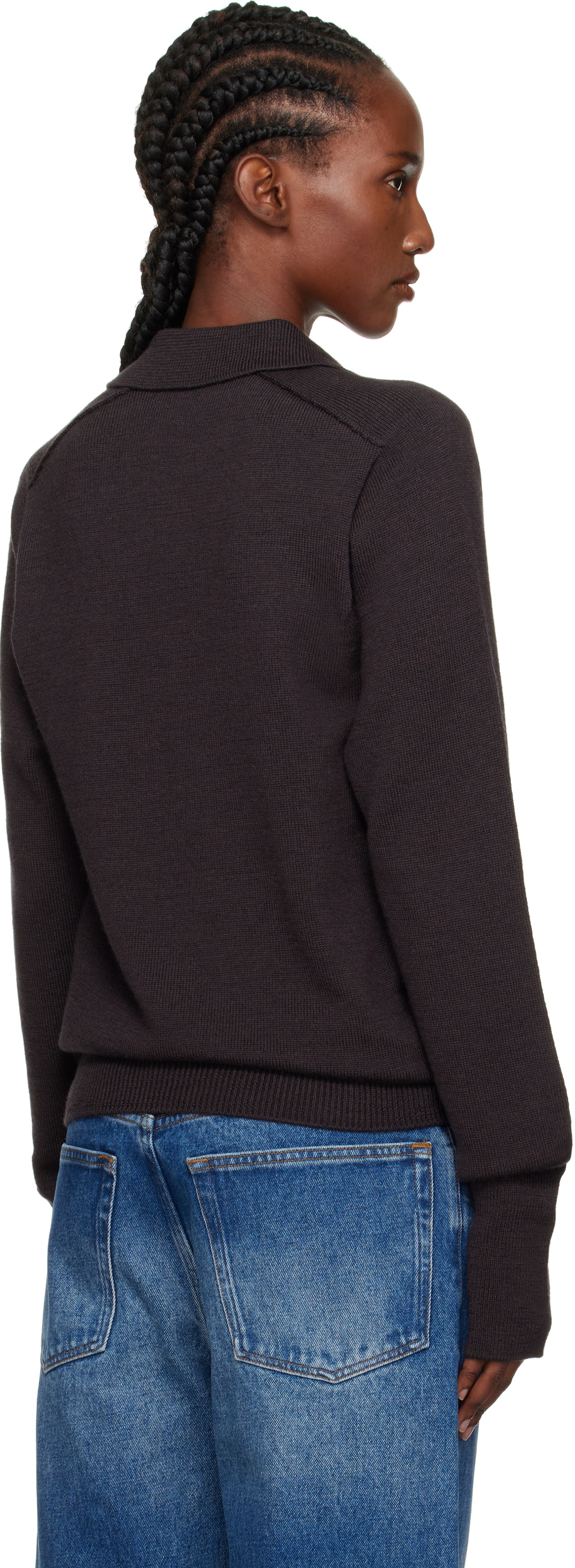 Studio Nicholson Brown Sark Polo