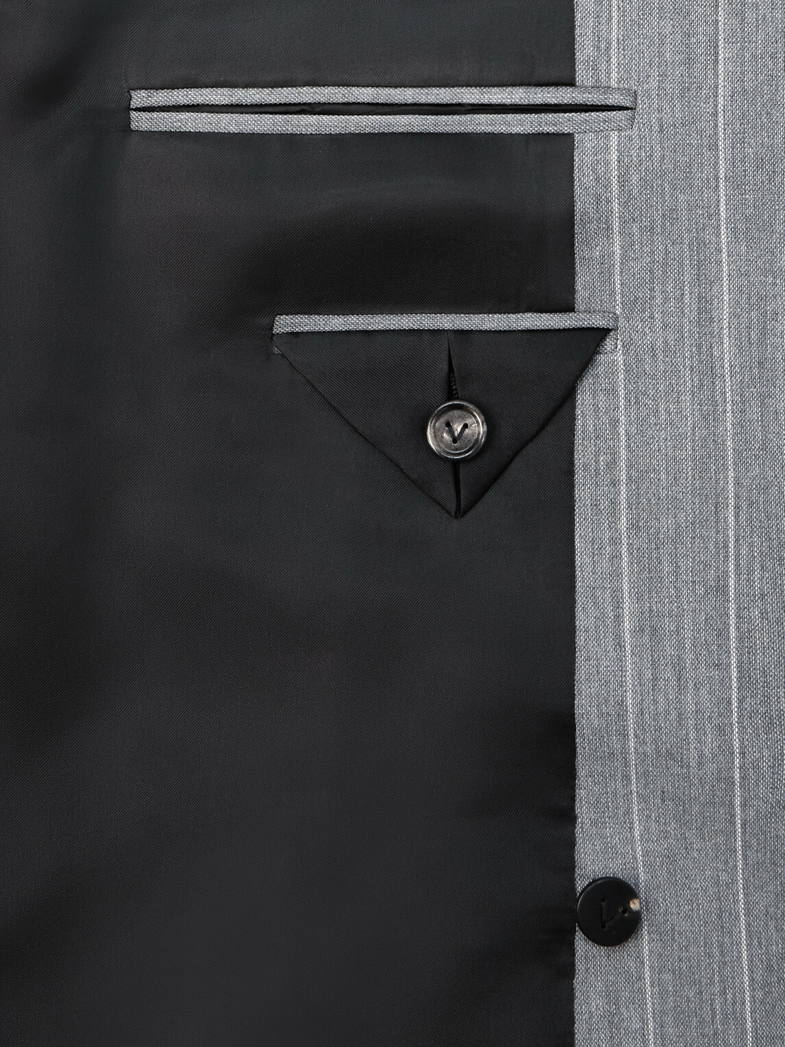 Bottega Veneta - Pinstriped Wool Blazer - Gray