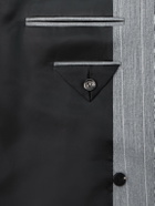 Bottega Veneta - Pinstriped Wool Blazer - Gray