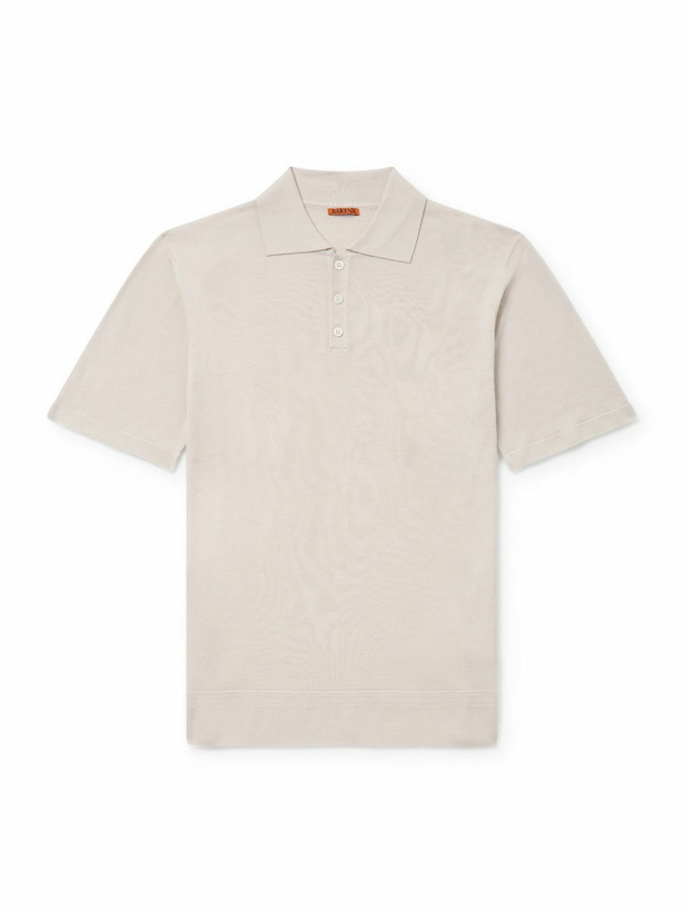 Photo: Barena - Marco Merino Wool Polo Shirt - Neutrals
