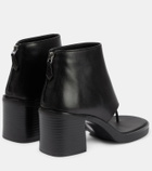 Miu Miu Thong leather ankle sandals