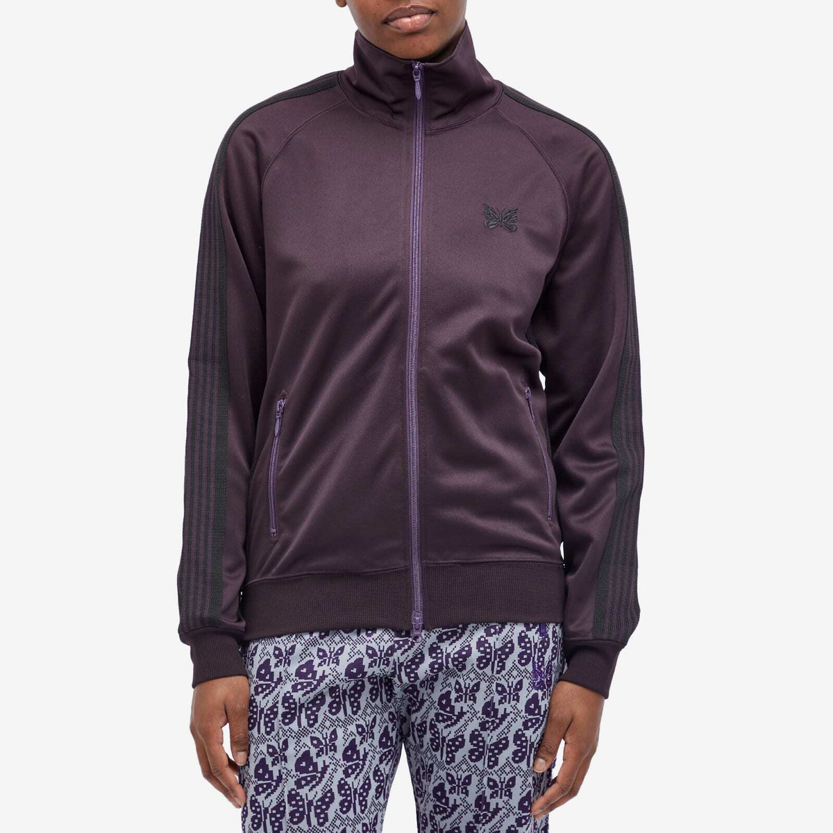 ブラック　パープル track jacket　needles NEEDLES Black DC Shoes Edition Track Jacket Needles