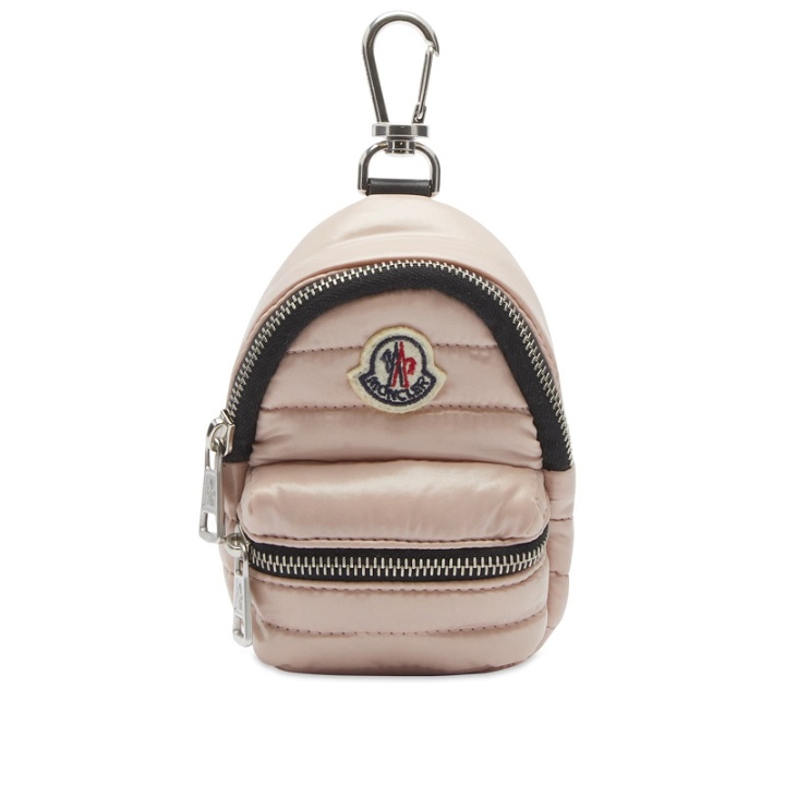 Photo: Moncler Women's Kilia Padded Backpack Key Ring in Pink