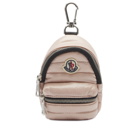 Moncler Women's Kilia Padded Backpack Key Ring in Pink